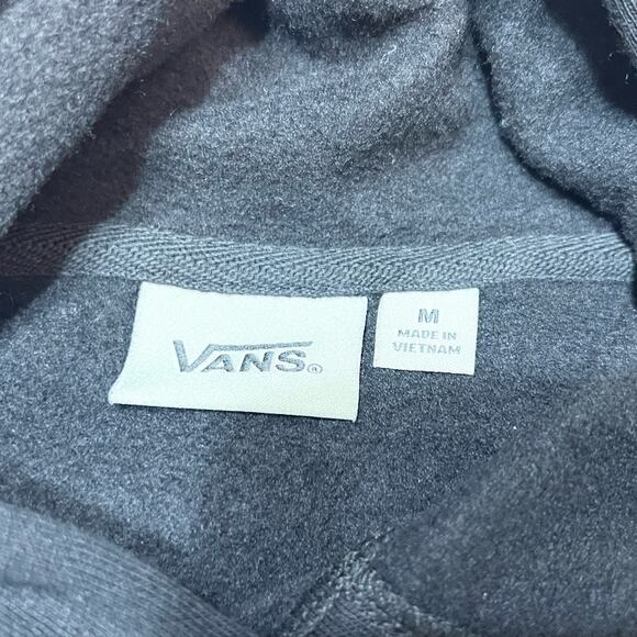 Vans Off The Wall Classic Hoodie Pullover Medium Black Sweater Sweatshirt - Picture 3 of 3